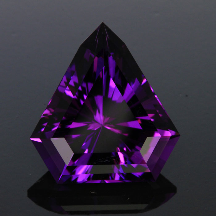 Amethyst Shield Cut Gemstone 27.72 Carats