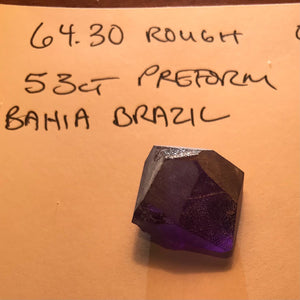 Purple Stepped Square Cushion Amethyst Gemstone 18.78 Carats
