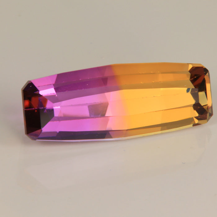 Tapered Emerald Cut Ametrine Gemstone 17.26cts