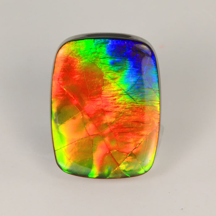 Antique Cushion Cabochon Ammolite Fossill 