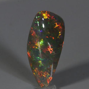 moriarty's gem art Black With Vivid Colors Freeform Welo Opal Gemstone 5.09 Carats