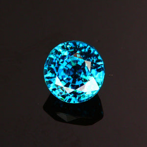 Blue Round Mixed Cut Zircon Gemstone 2.53 Carats