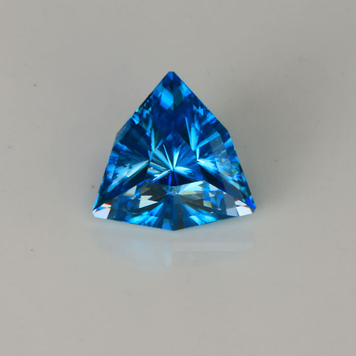 Trilliant Cut Blue Zircon
