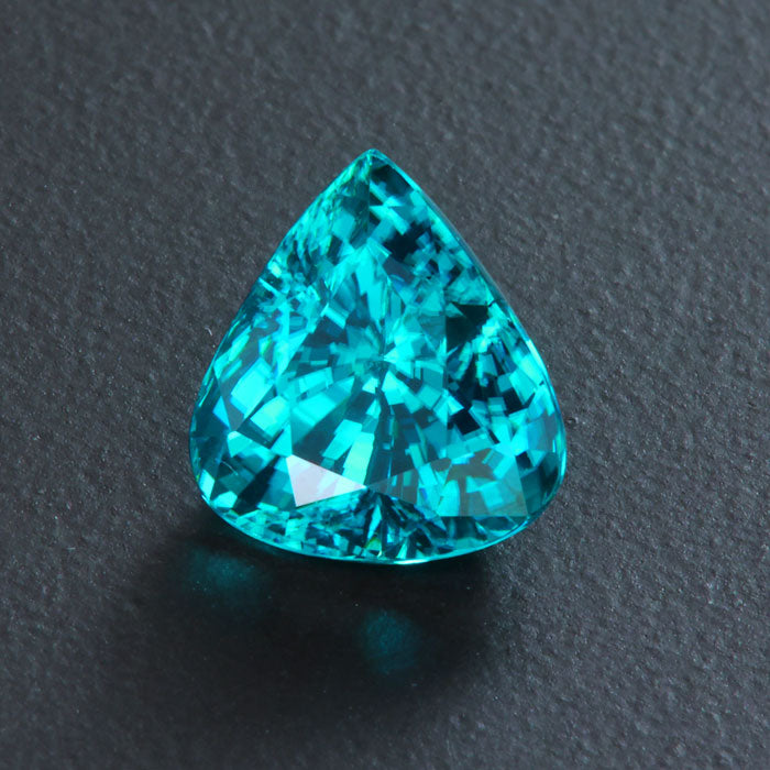 Pear Shape Blue Zircone Gemstone 7.01 Carats