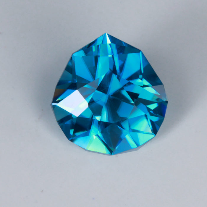 Shield Cut Blue Zircon Gemstone 4.11cts
