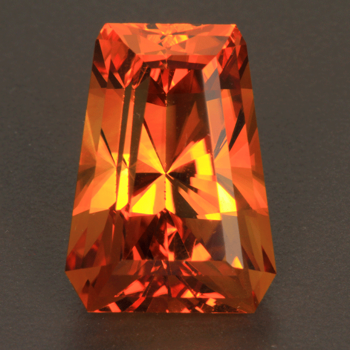 Orange Keystone Barion Cut Citrine Gemstone 28.05 Carats