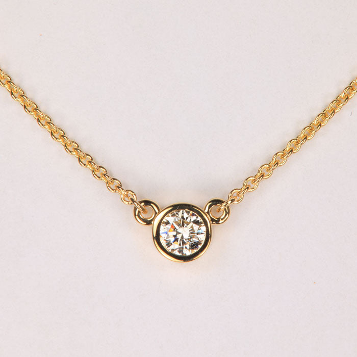 14K Yellow Gold Diamond Pendant .16cts