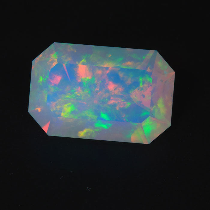 Faceted Emerald Cut Opal