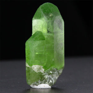 Twin Crystal Peridot raw green mineral specimen