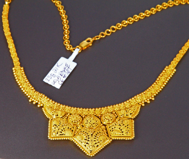 ON HOLD Beautifully Made 21K Yellow Gold Necklace