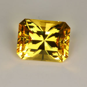 Barion Style Emerald Cut Heliodore 