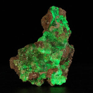 Electric hyalite opal specimen from Zacatecas Mexico