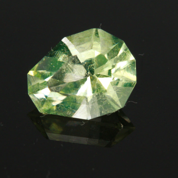 Green Pear Shaped Daylight Flourescent Hyalite Opal 1.80 Carats