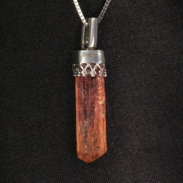 Sterling SIlver Imperial Topaz Crystal Pendant Moriartys Gem Art