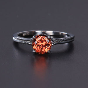 White Gold Imperial Zircon Ring