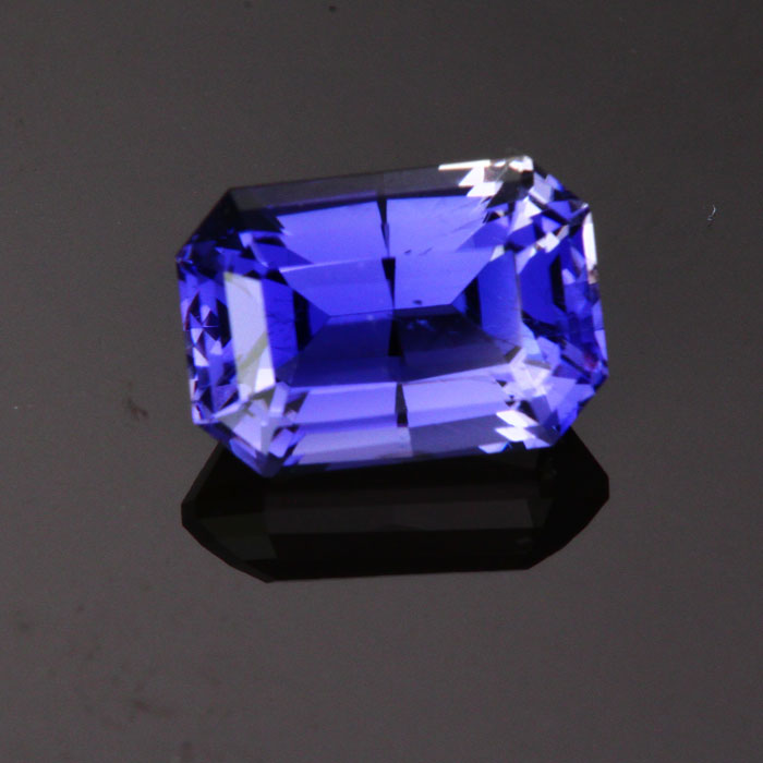 Blue Violet Emerald Cut Iolite Gemstone 3.02 Carats