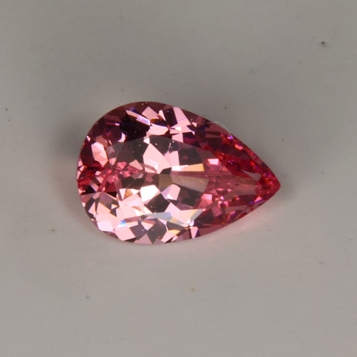 Pear Shape Brilliant Cut Malaya Garnet Gemstone 1.45cts