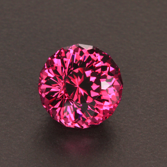 Violet Red Round Portuguese Umbalite Garnet Gemstone 4.36 Carats