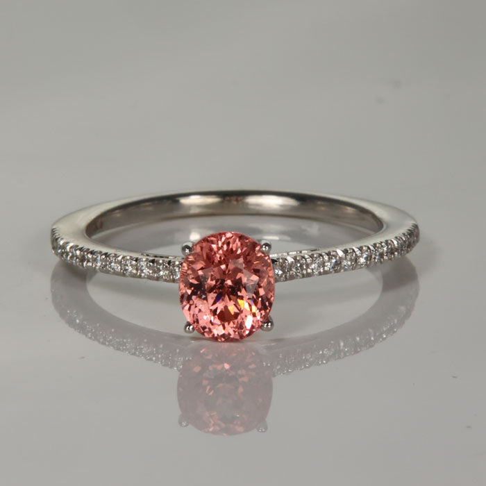 Malaia Garnet and Diamond Band Ring