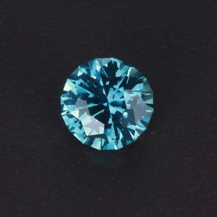 Green/Blue Round Brilliant Cut Sapphire Gemstone 1.0 Carats