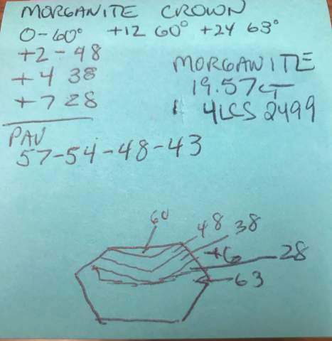 Natural Untreated Morganite Gemstone 19.57 Carats