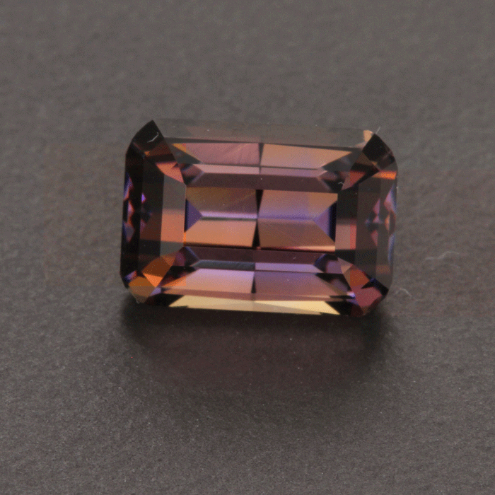 Blue Violet Emerald Cut Tanzanite Gemstone 4.74 Carats