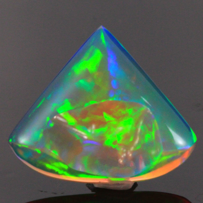 Intense Colors Shield Cut Welo Opal Gemstone 14.19 Carats (NOT FOR SALE - HELD FOR RICHARD)