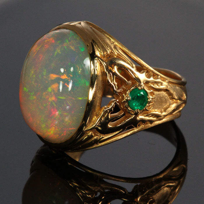 Chantilly Skies Australian Opal Ring | Blue Opal Ring | Opal | NIXIN