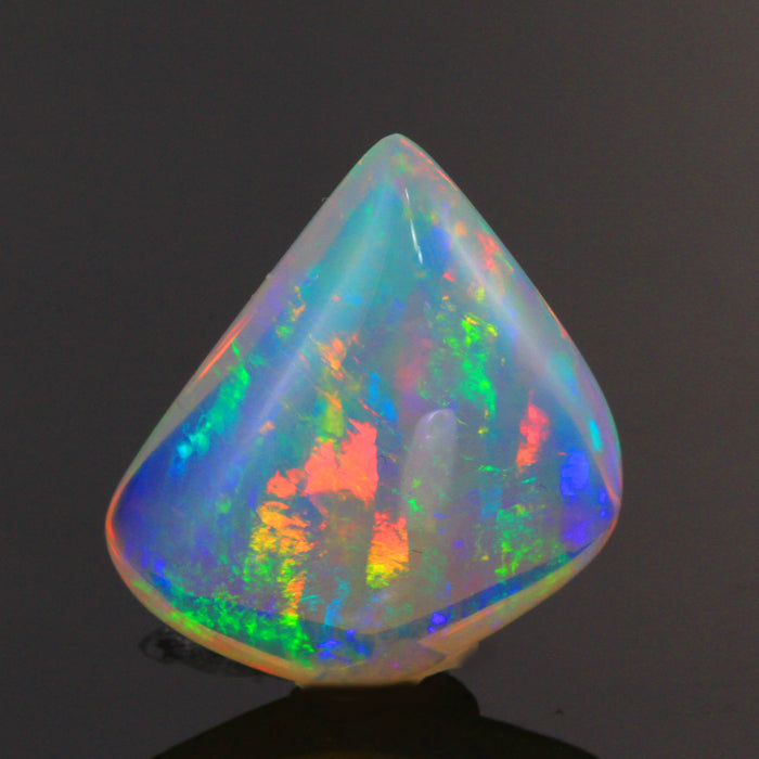 Intense Colors Freeform Shield Cut Cabochon Welo Opal Gemstone 15.80 Carats