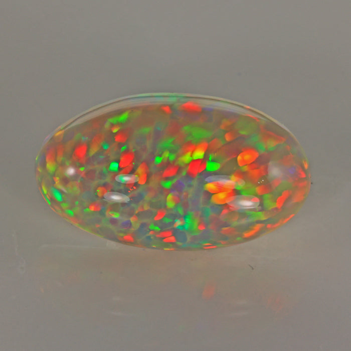 Oval Cabochon Semi Black Welo Opal 