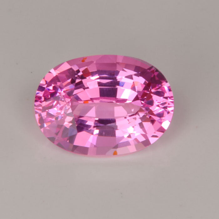 Pink oval Spinel Gemstone Sri Lanka Bright Hot