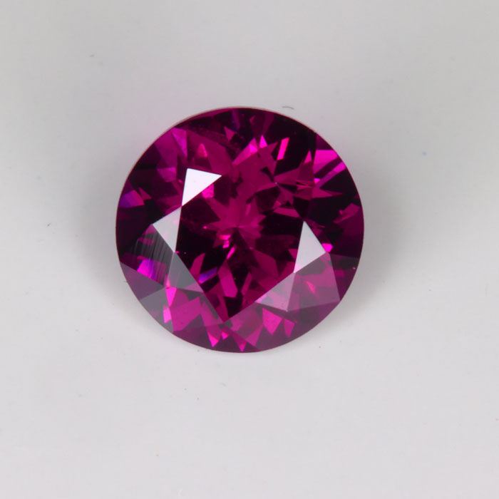 Round Brilliant Cut Purple Garnet Gemstone 3.42cts* - Moriartys Gem Art