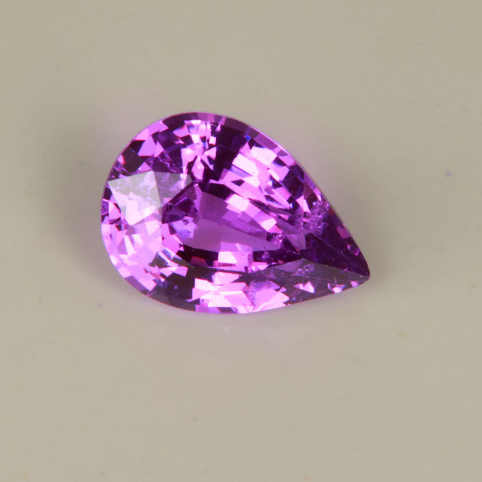 Pear Shape Purple Sapphire Gemstone 1.25cts