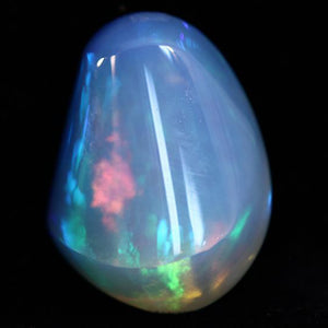 moriarty's gem art Rainbow Flashes Cabochon Welo Opal Gemstone 11.40 Carats
