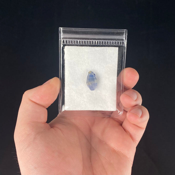 12.97CT LIGHT BLUE STRIPED SAPPHIRE CRYSTAL