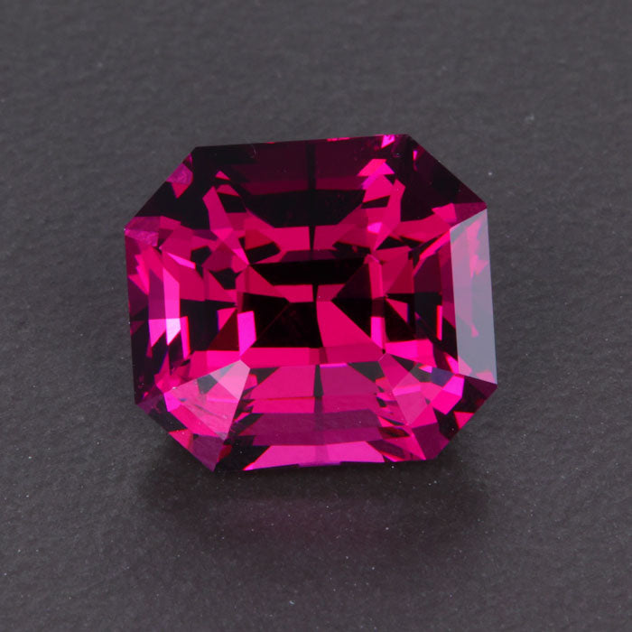Red/Violet Emerald Cut (Modified) Rhodolite Garnet Gemstone 8.98 Carats