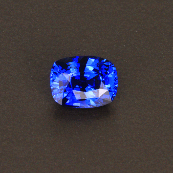 Blue Antique Cushion Sapphire Gemstone 1.20 Carats