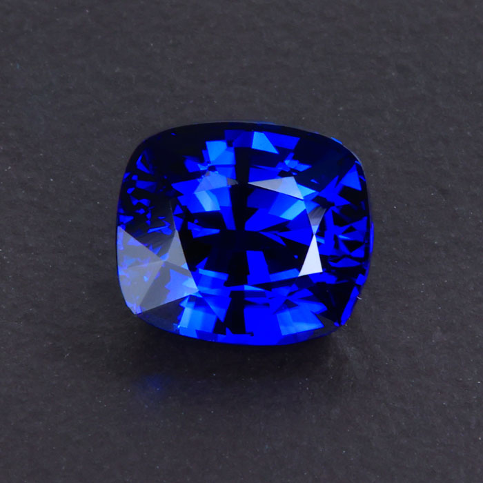 Blue Antique Cushion Sapphire Gemstone 2.14 Carats