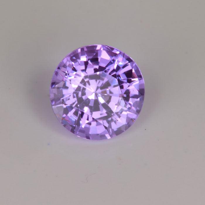 Purple Round Brilliant Cut Sapphire