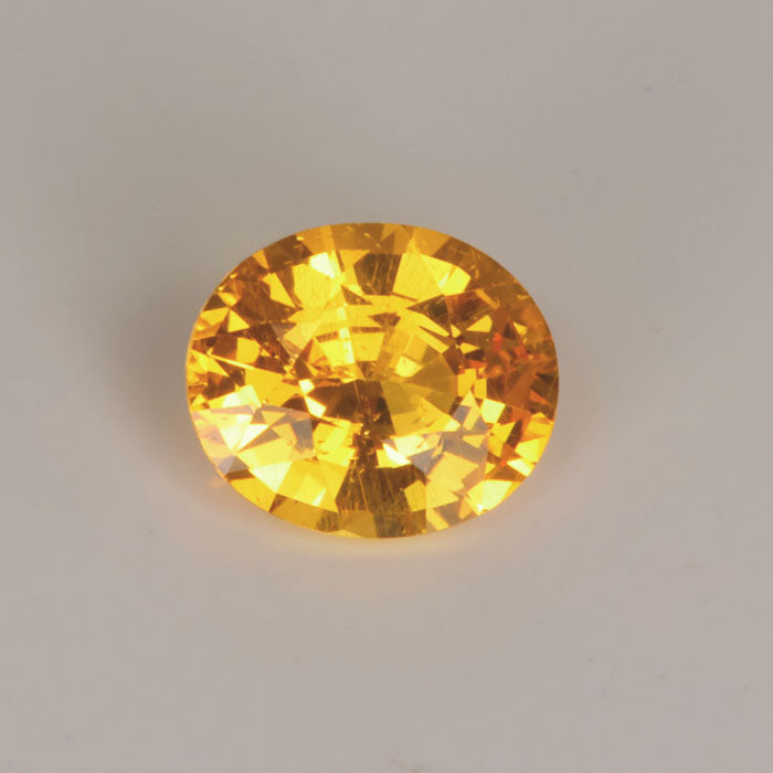Oval Yellow Sapphire Gemstone 1.27cts