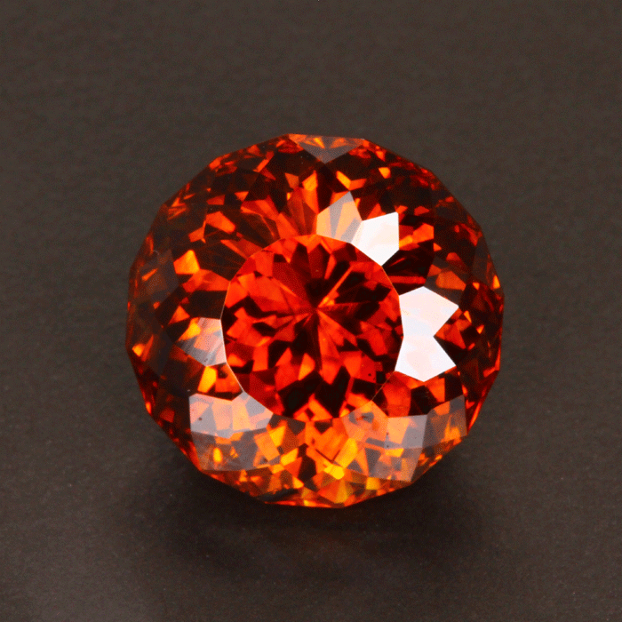 Orange Round Portuguese Sphalerite Gemstone 22.15 Carats