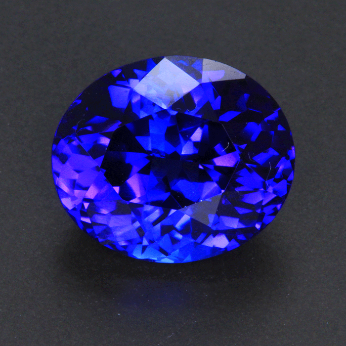 Violet Blue Oval Tanzanite