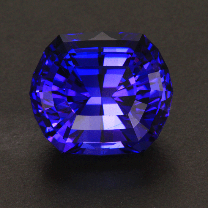 Blue Violet Antique Cushion Tanzanite Gemstone 18.01 Carats