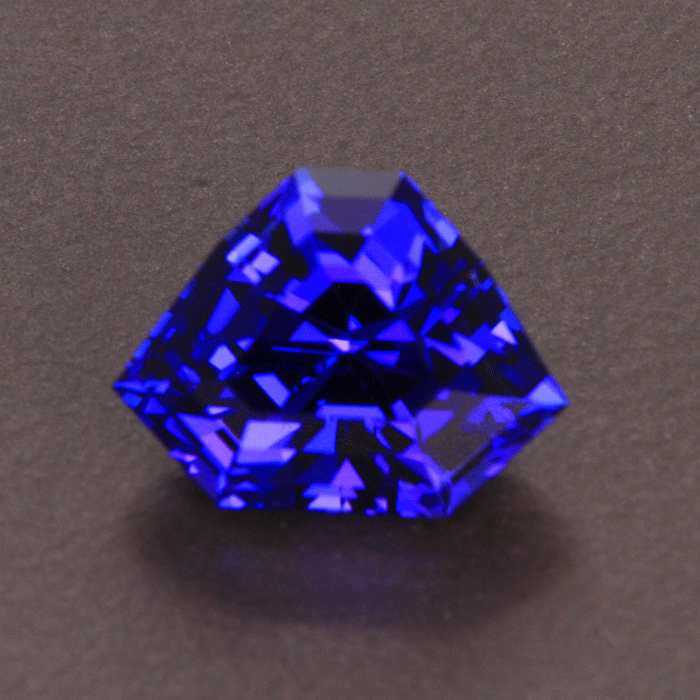 Blue Violet Step Shield Tanzanite Gemstone 4.95 Carats