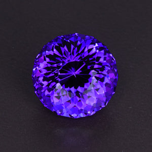 Blue Violet Portuguese Round Tanzanite Gemstone 10.67 Carats