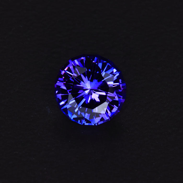 Blue Violet Round Tanzanite Gemstone 1.22 Carats