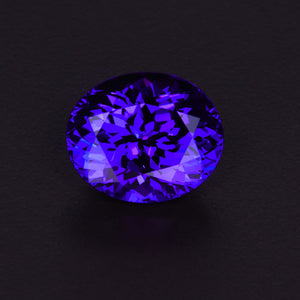 Violet Blue Oval Tanzanite Gemstone 11.07 Carats