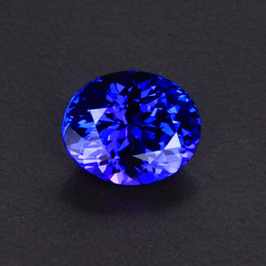 Violet Blue Oval Tanzanite Gemstone 3.51 Carats