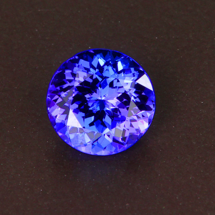 Violet Blue Portuguese Round Brilliant Tanzanite 