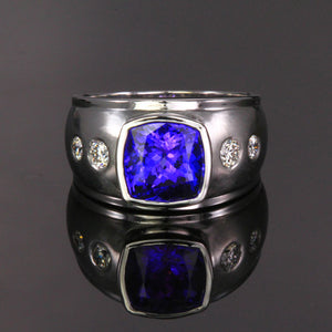 Tanzanite Ring designed by Christopher Michael